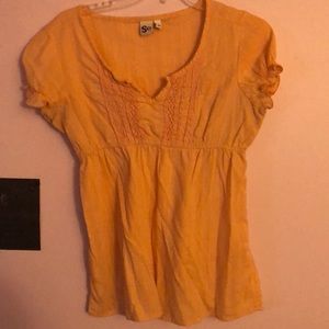 Light orange baby doll top